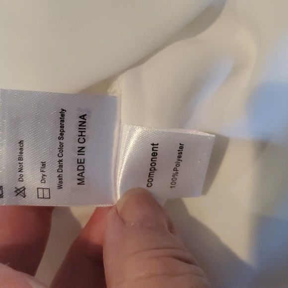 TIMESON XXL WHITE BLOUSE NWOT - Picture 5 of 7